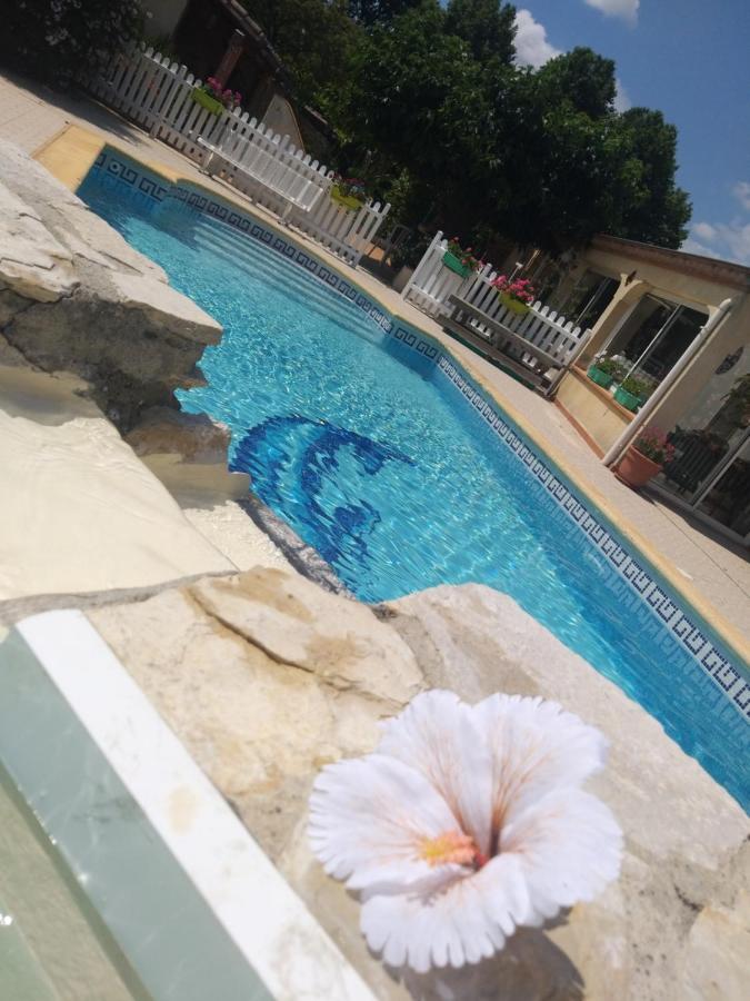 Gite T2 Avec Grande Piscine Apartman Villeneuve-la-Comptal Kültér fotó